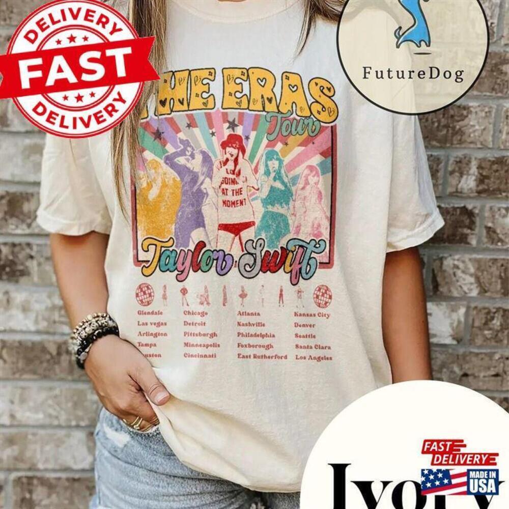 The Eras Tour Shirt Retro Music Unisex 2 Sided